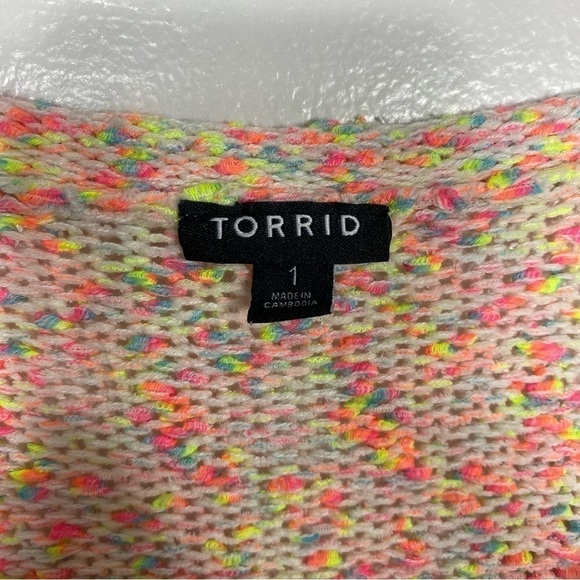 Torrid Flamingo marled cotton Pullover Sweater - Picture 9 of 9